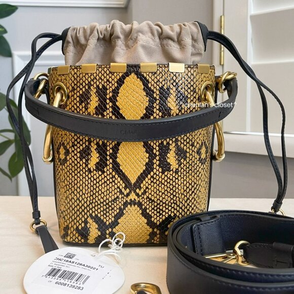 Authentic Chloe Bag Snakeskin Bucket - Picture 3 of 16